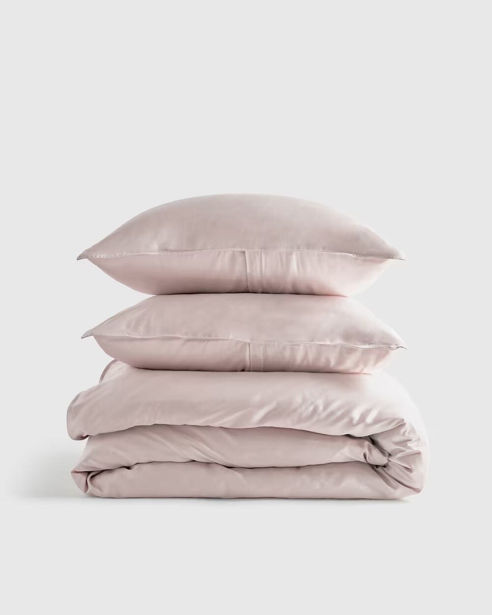 Quince Bamboo Duvet Cover Set Soft Blush Full/Queen NWOT